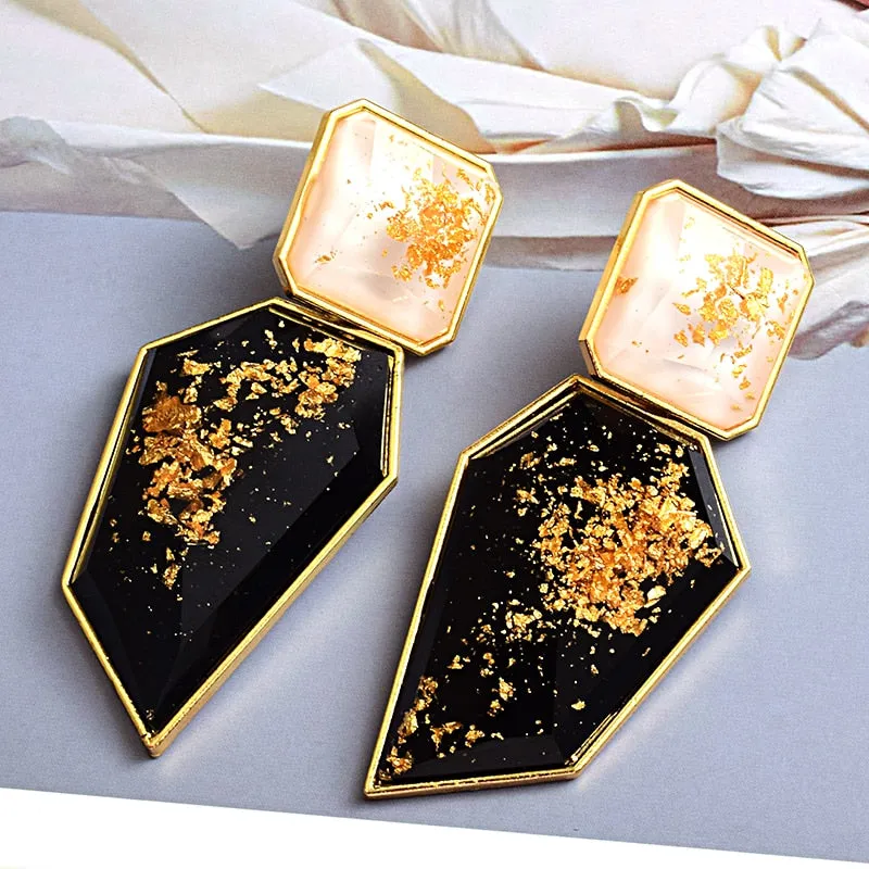 Clear And Pure Resin Elegant Drop Earrings