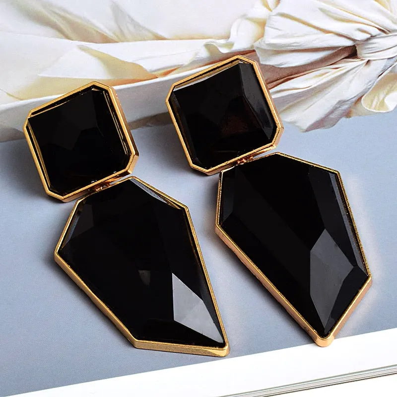 Clear And Pure Resin Elegant Drop Earrings