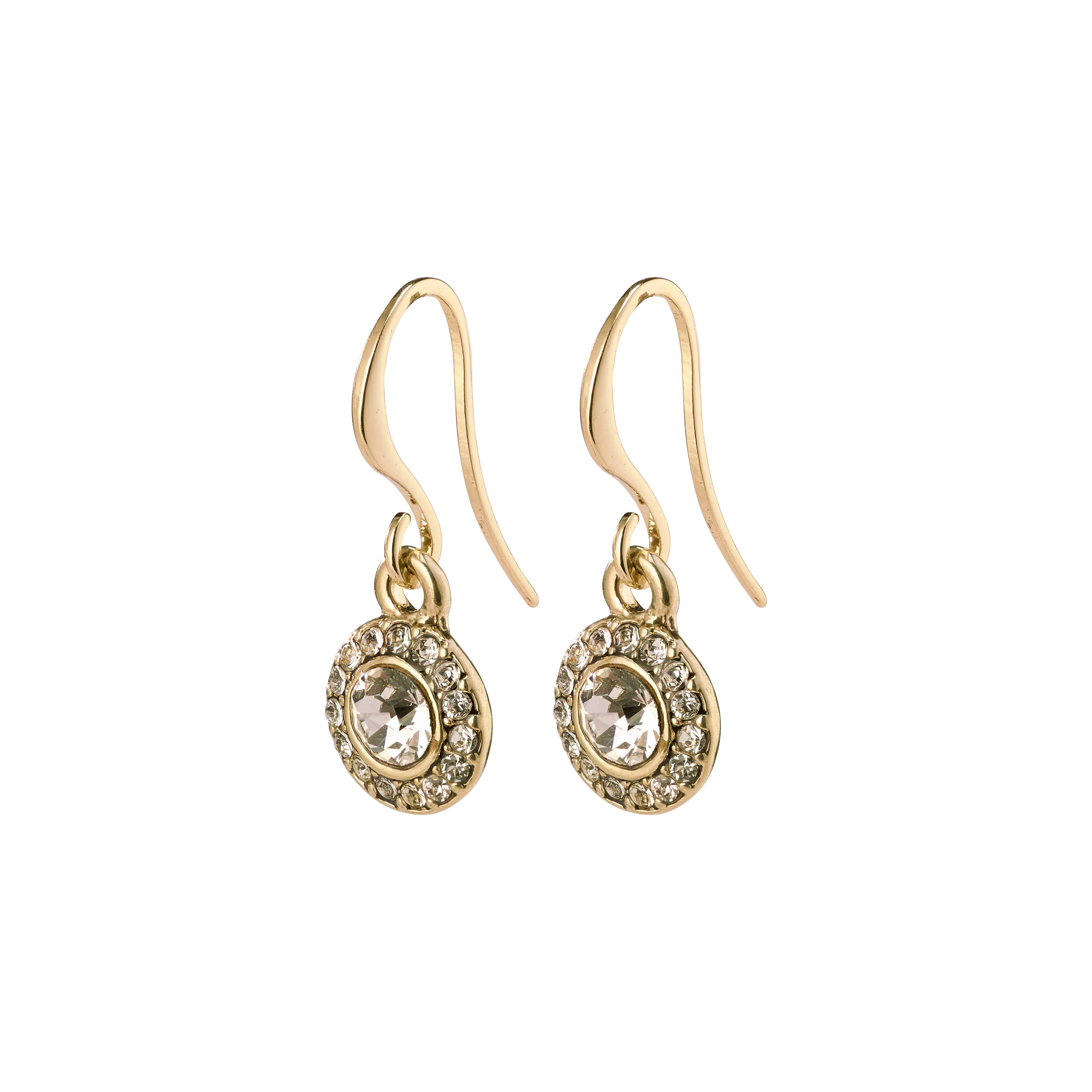 CLEMENTINE crystal earrings gold-plated