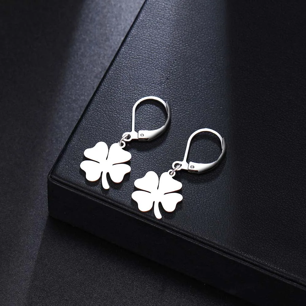 Clover Chic style Gold Platted Earrings