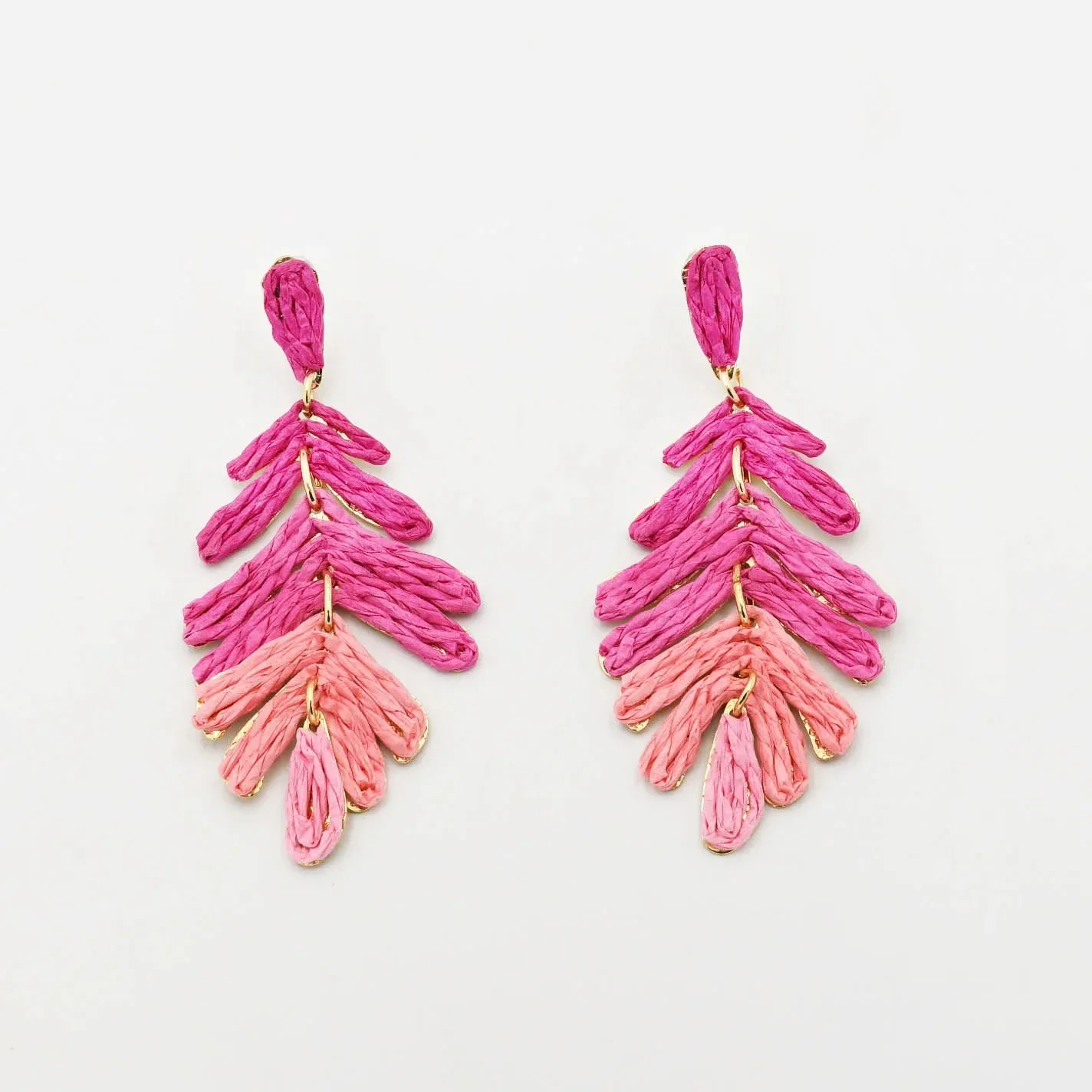Coastal Chic Pink Raffia
