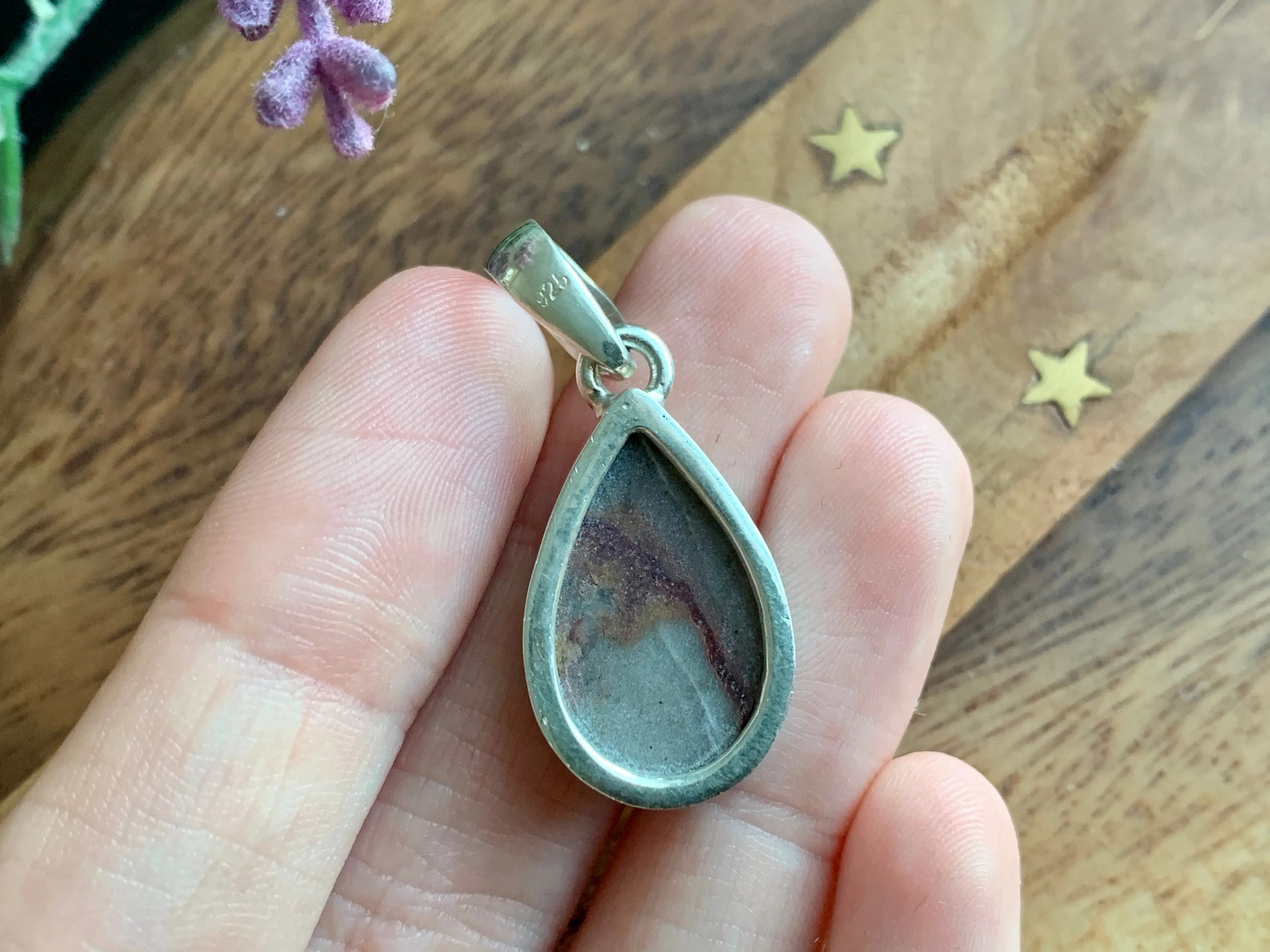 Cobalto Calcite Akoni Pendant - Teardrop