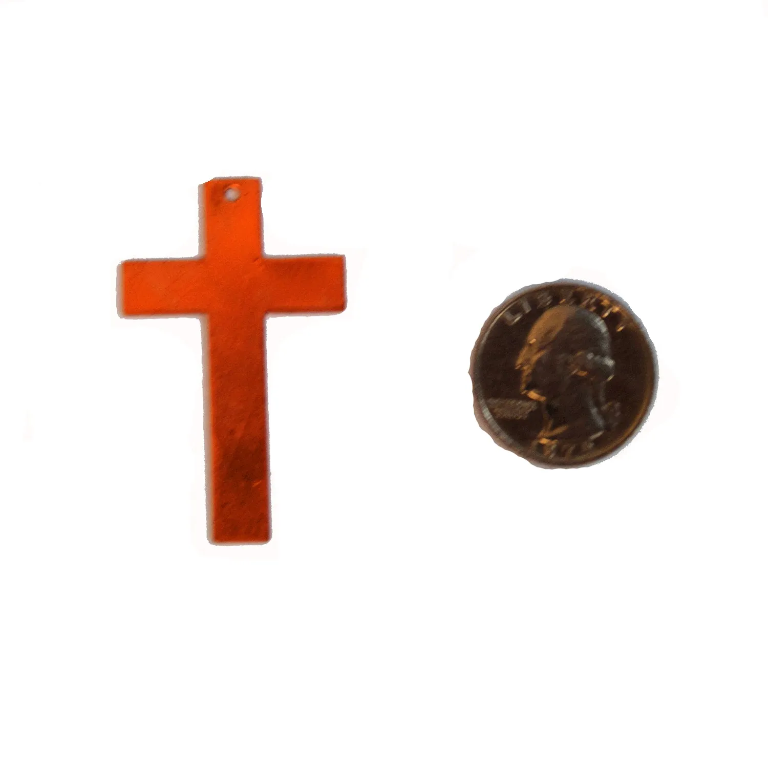 Cross Copper Shape With Hole - 2 Pack for Enameling