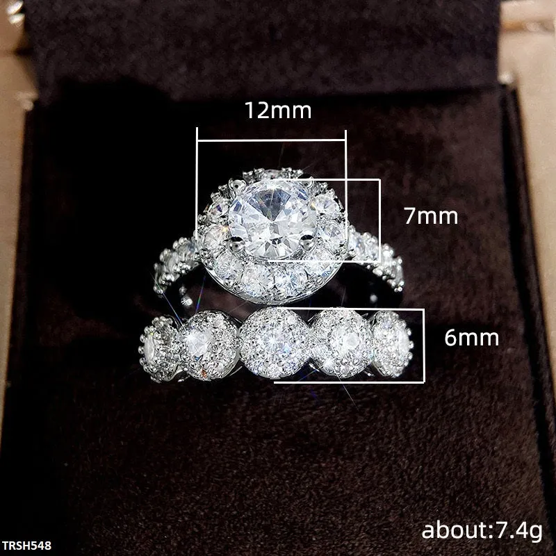 Cubic Zirconia Twin Rings