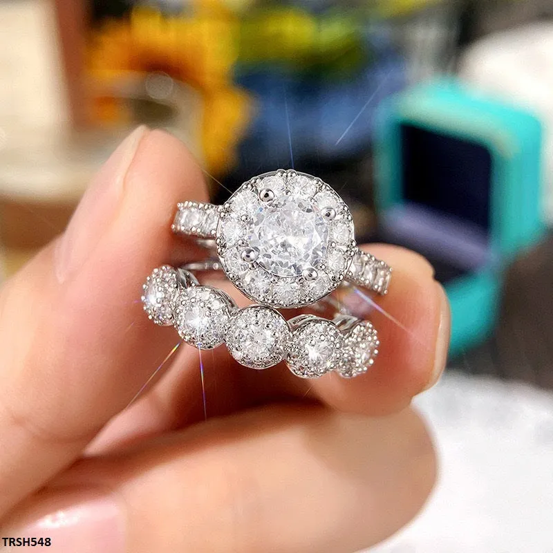 Cubic Zirconia Twin Rings