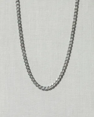 Curb Chain Necklace Sterling Silver