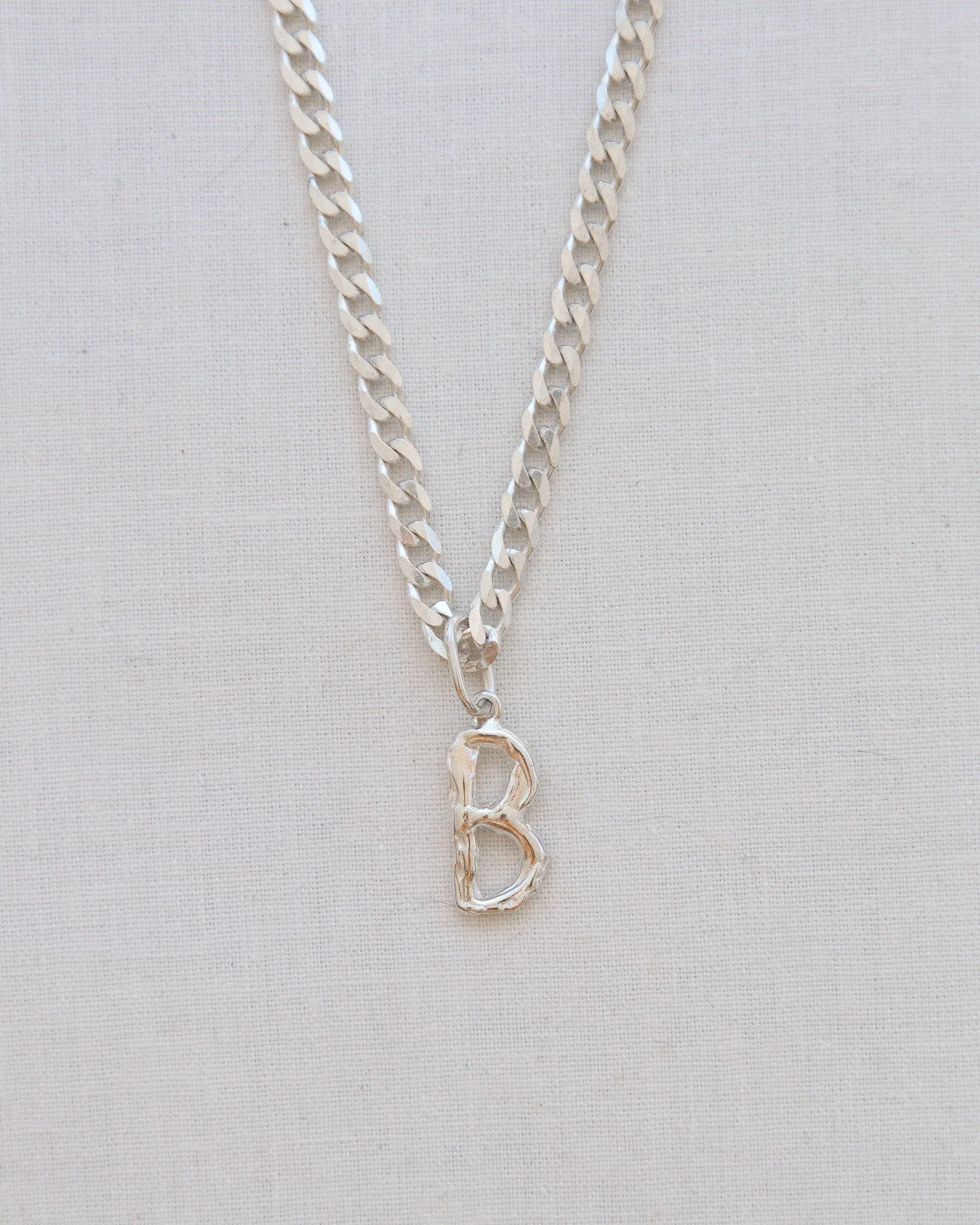 Curb Chain Necklace Sterling Silver