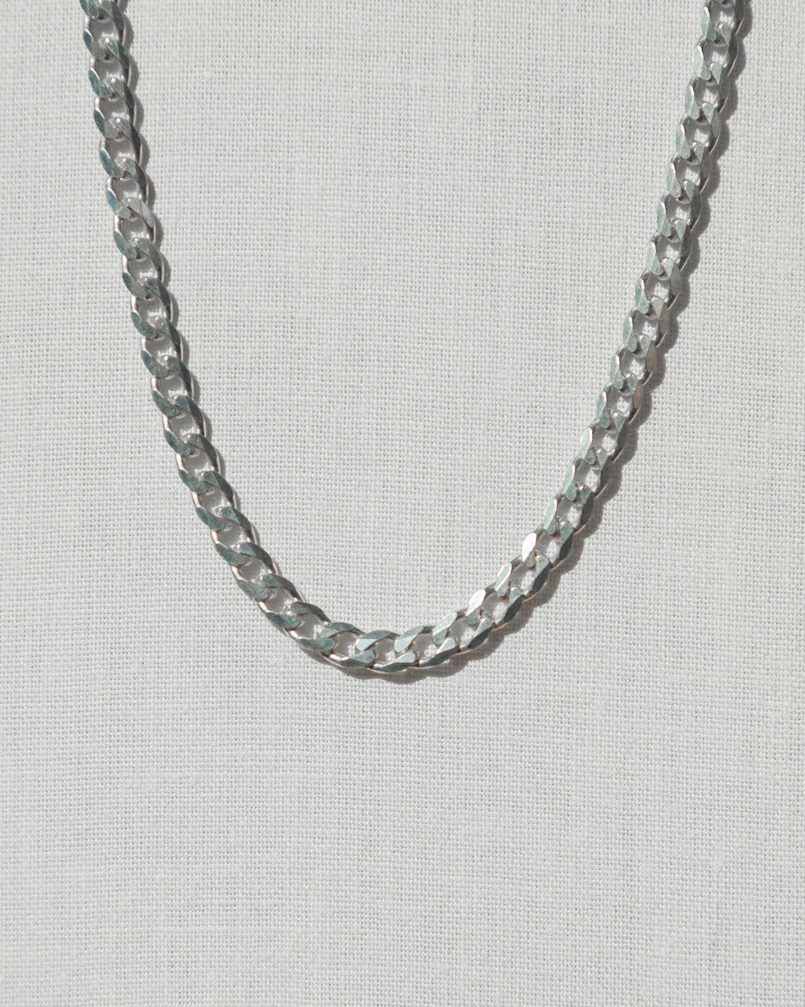 Curb Chain Necklace Sterling Silver