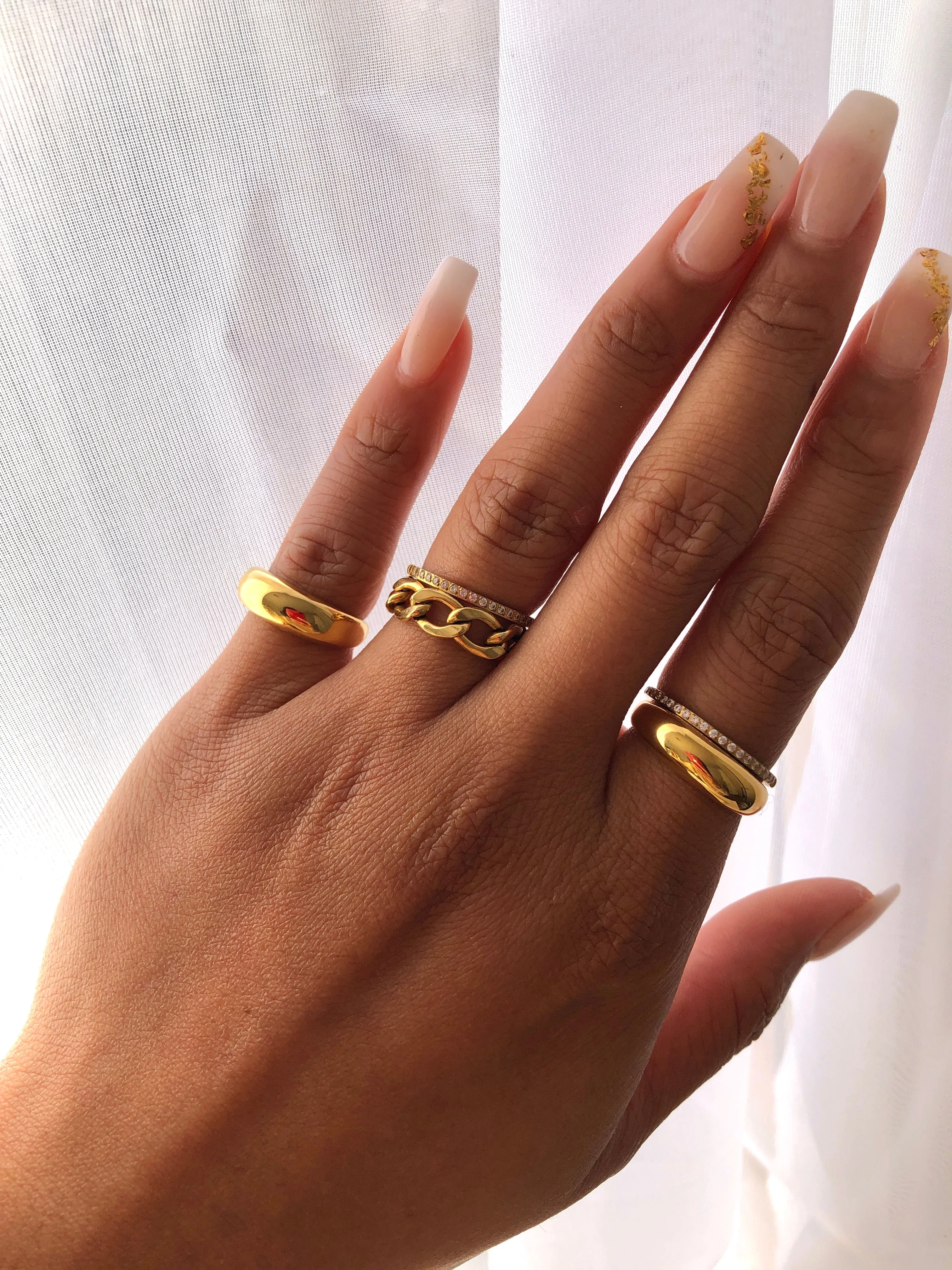 Dainty Misha Ring | 18k Gold Plated