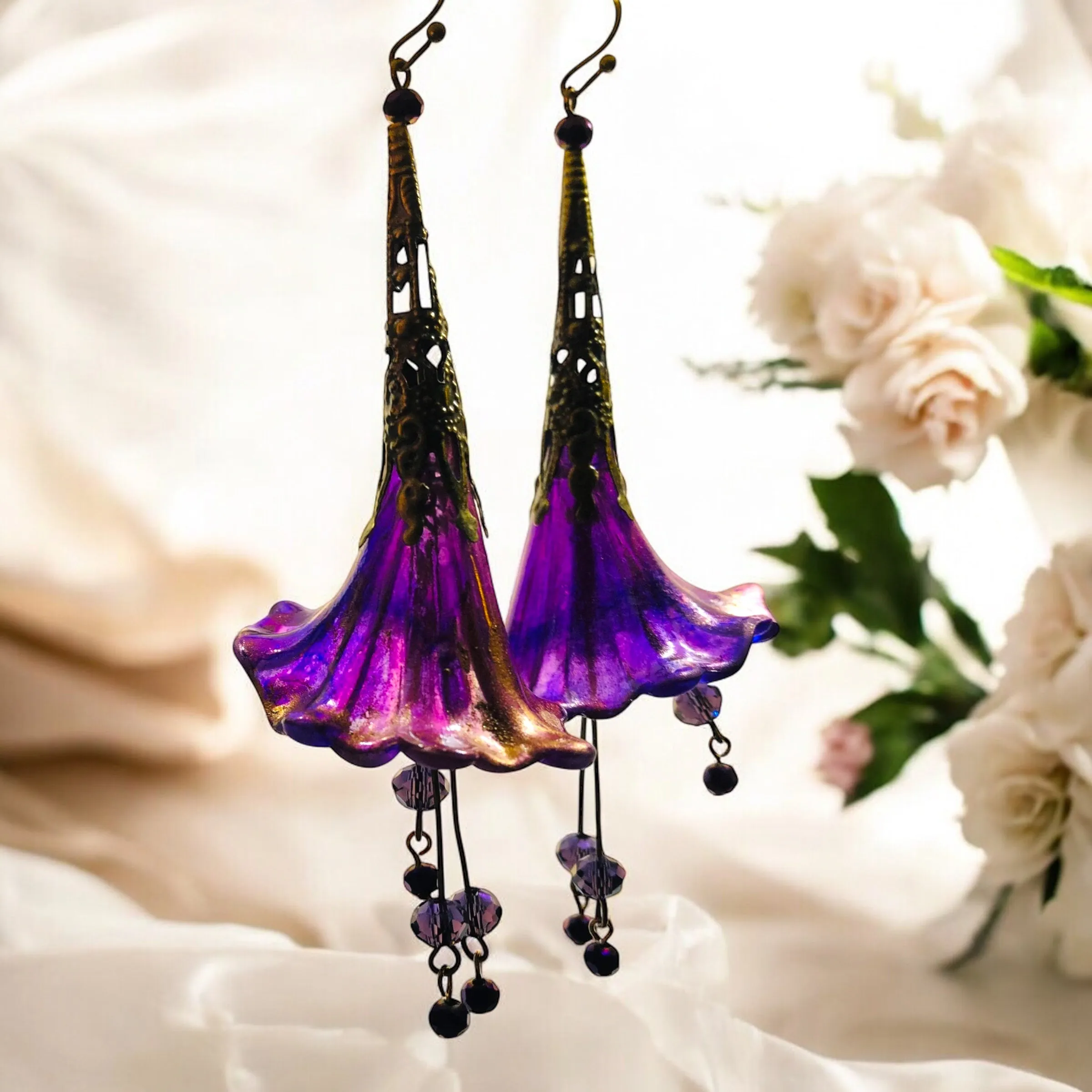 Deluxe large Bohemian Bloom Earrings