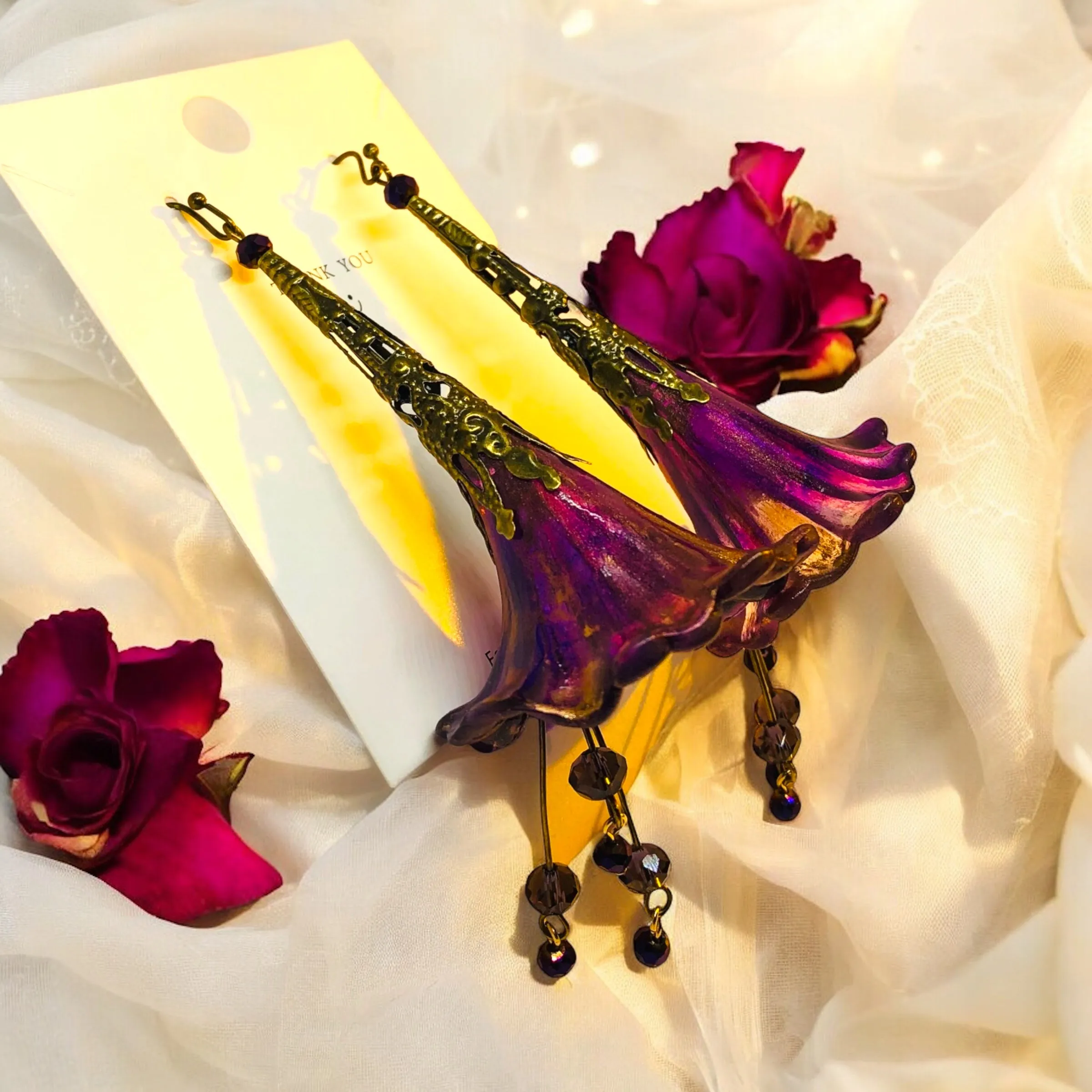 Deluxe large Bohemian Bloom Earrings