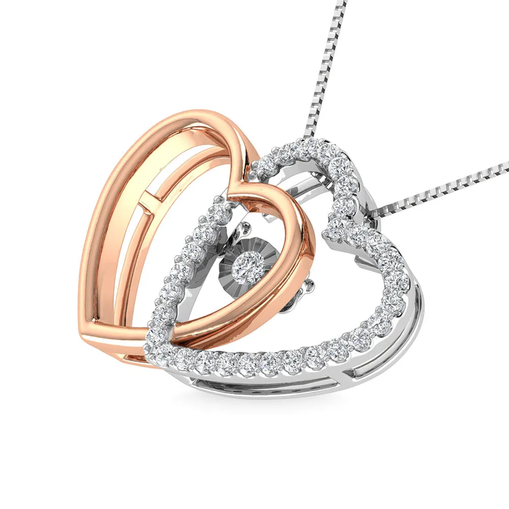Diamond 1/5 Ct.Tw. Fashion Necklace in 10K Rose Gold