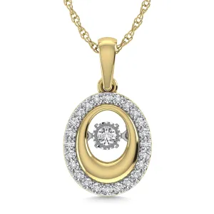 Diamond 1/6 Ct.Tw. Fashion Pendant in 10K Yellow Gold