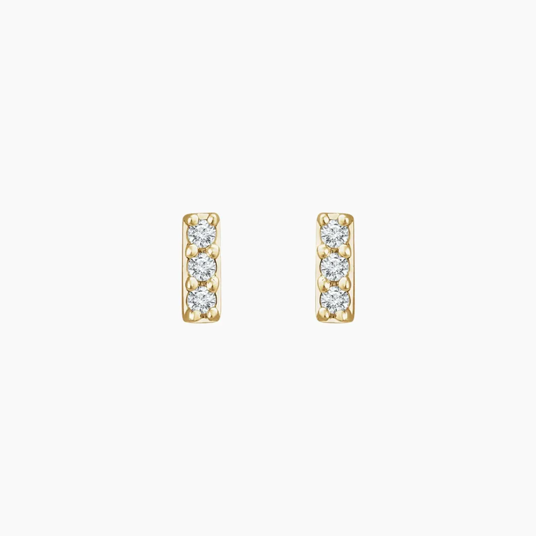 Diamond Bar Studs