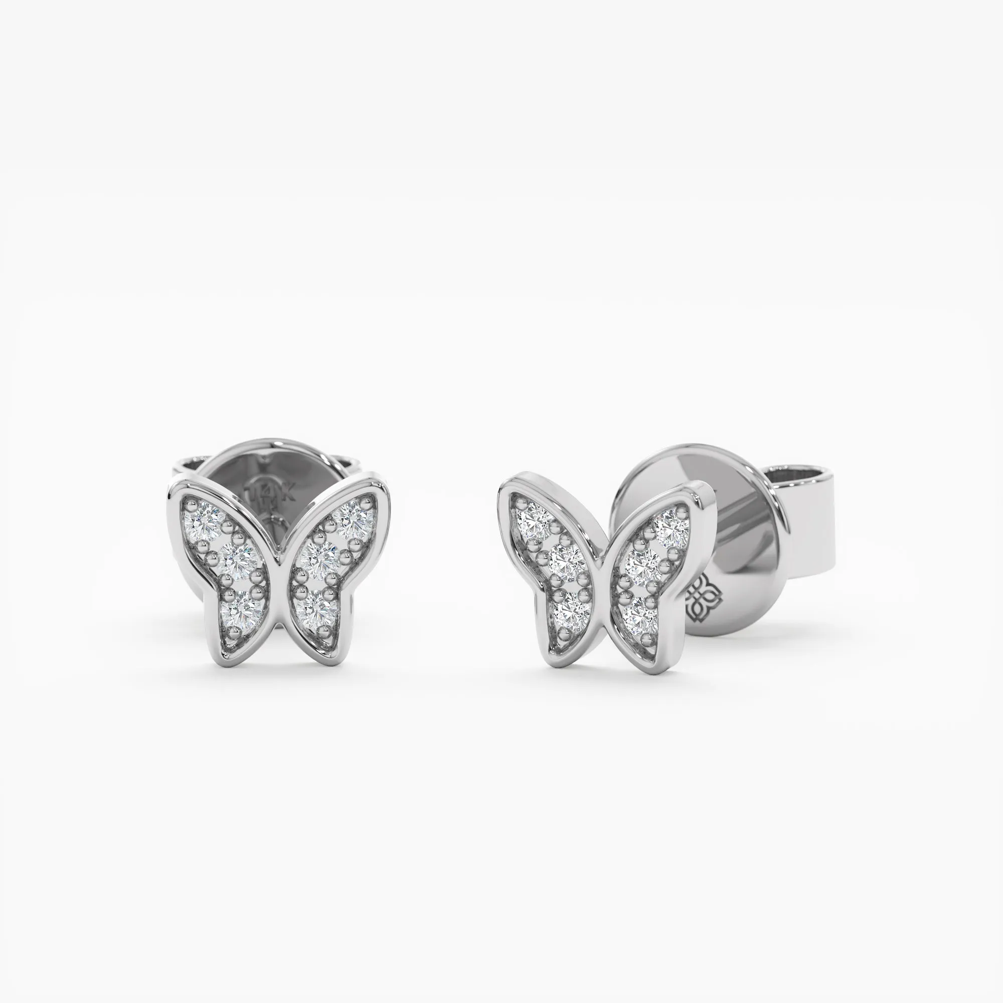 Diamond Butterfly Studs, Rachel