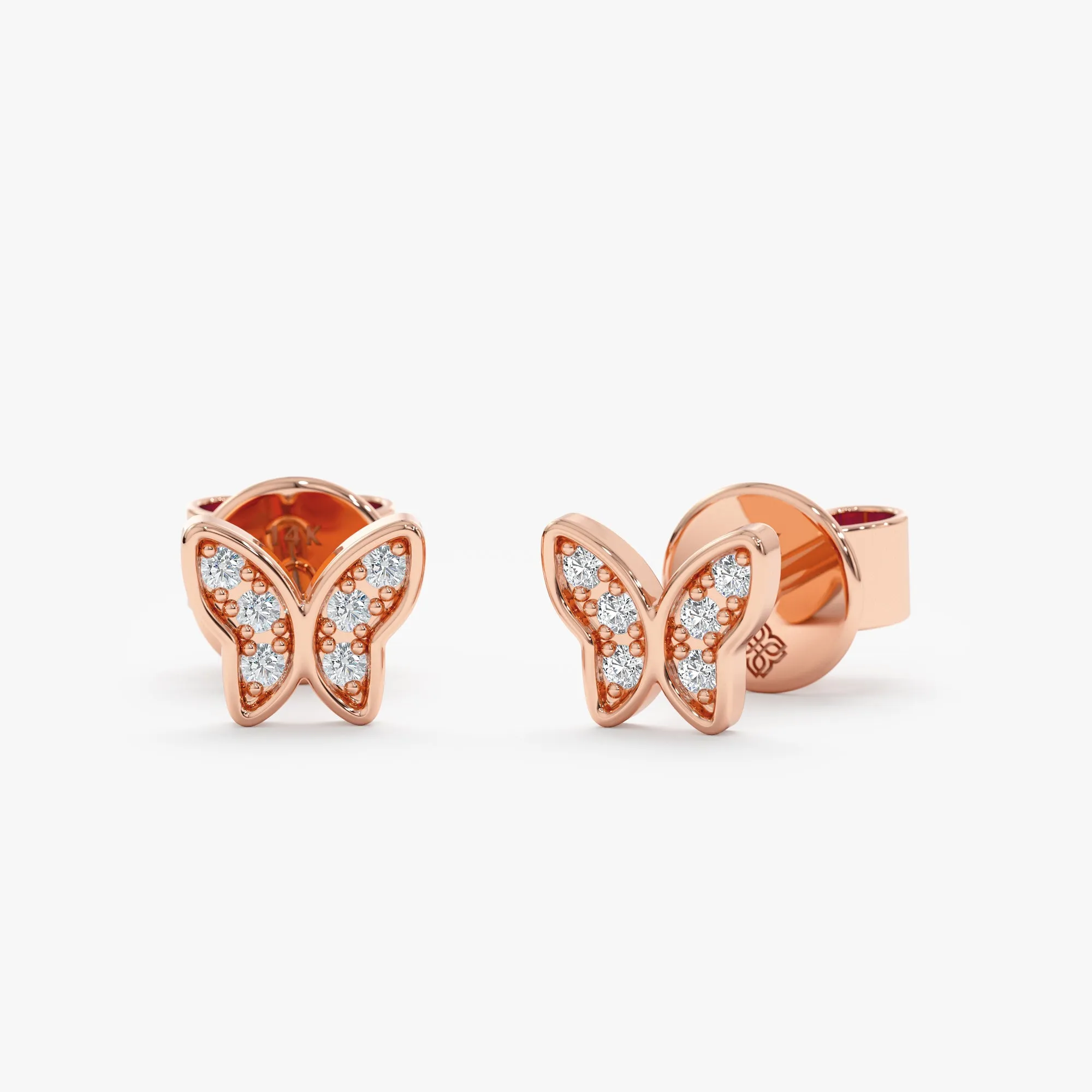 Diamond Butterfly Studs, Rachel