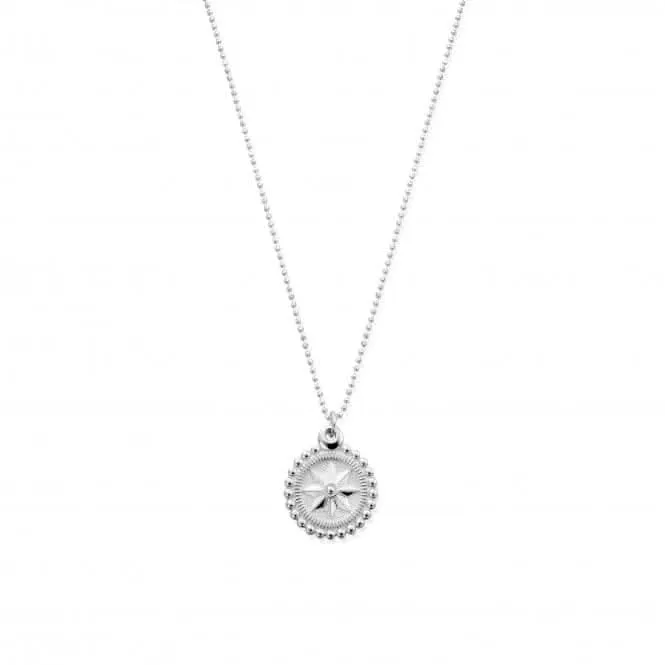 Diamond Cut Chain Bobble Compass Pendant SCDC23232