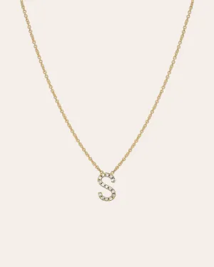 Diamond Initial Necklace