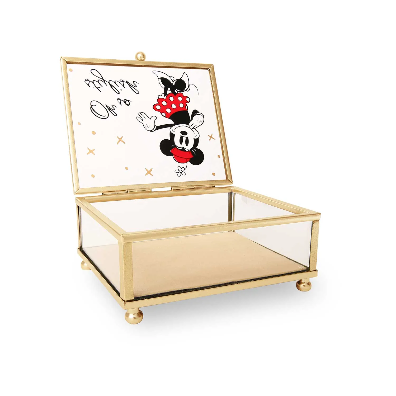 Disney Minnie Mouse "Oh So Stylish" Glass Box