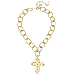 Dotted Cross Necklace