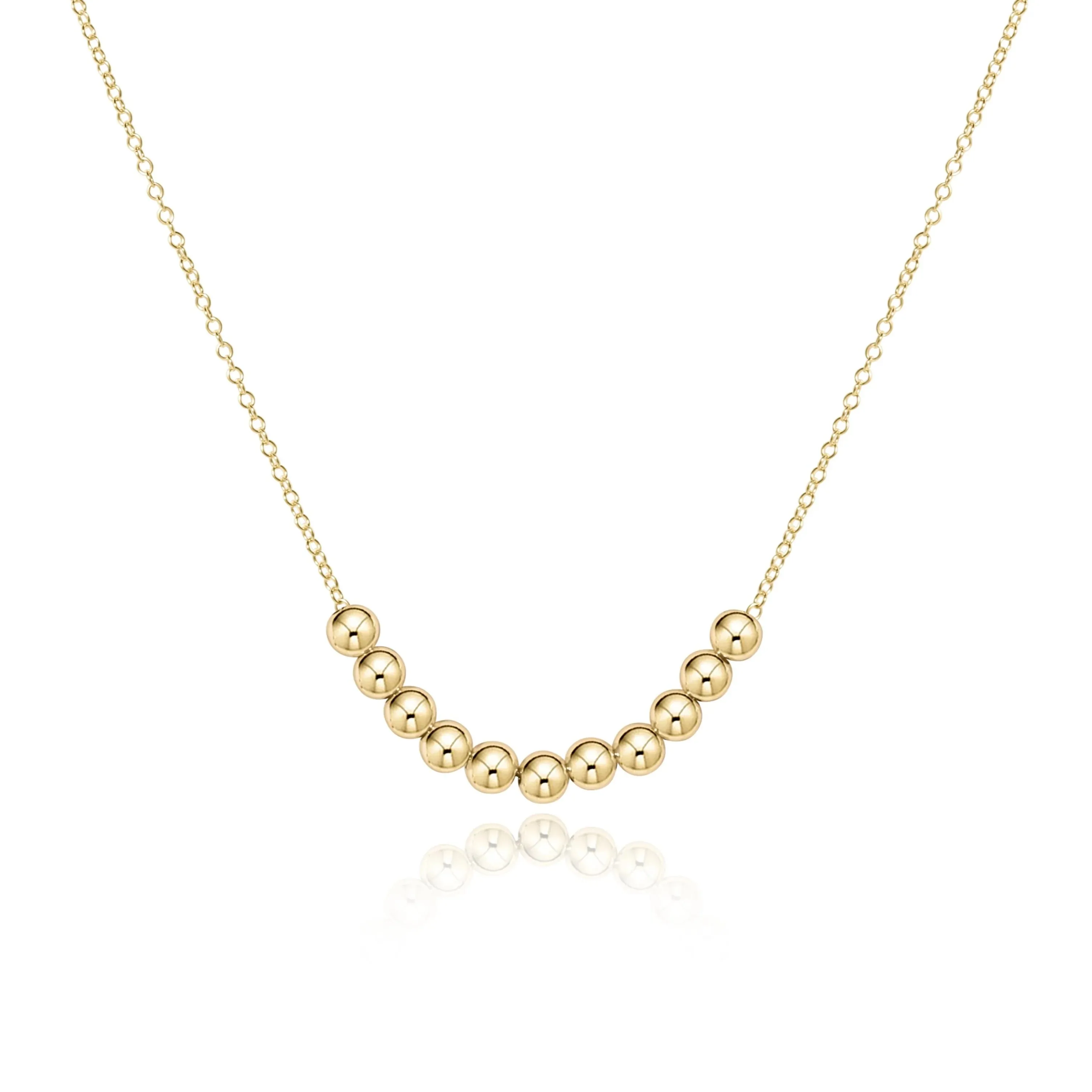 E Newton 16" Necklace Gold Classic Beaded Bliss 2.5mm Gold