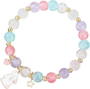 Easter Bracelets for Women Kawaii Rabbit Cute Happy Easter Bracelet with Bunny Charm Friendship Jewelry Gift