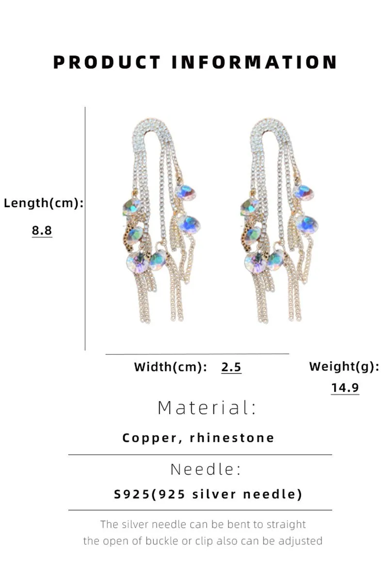 ELEGANT BEADS DECKED CHANDELIER DROP EARRINGS
