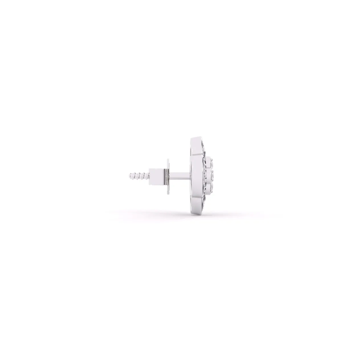 Elegant Cluster Round Diamond Girl’s Studs
