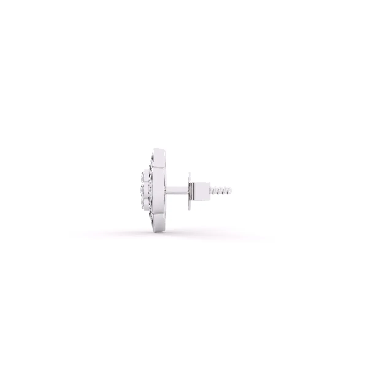 Elegant Cluster Round Diamond Girl’s Studs