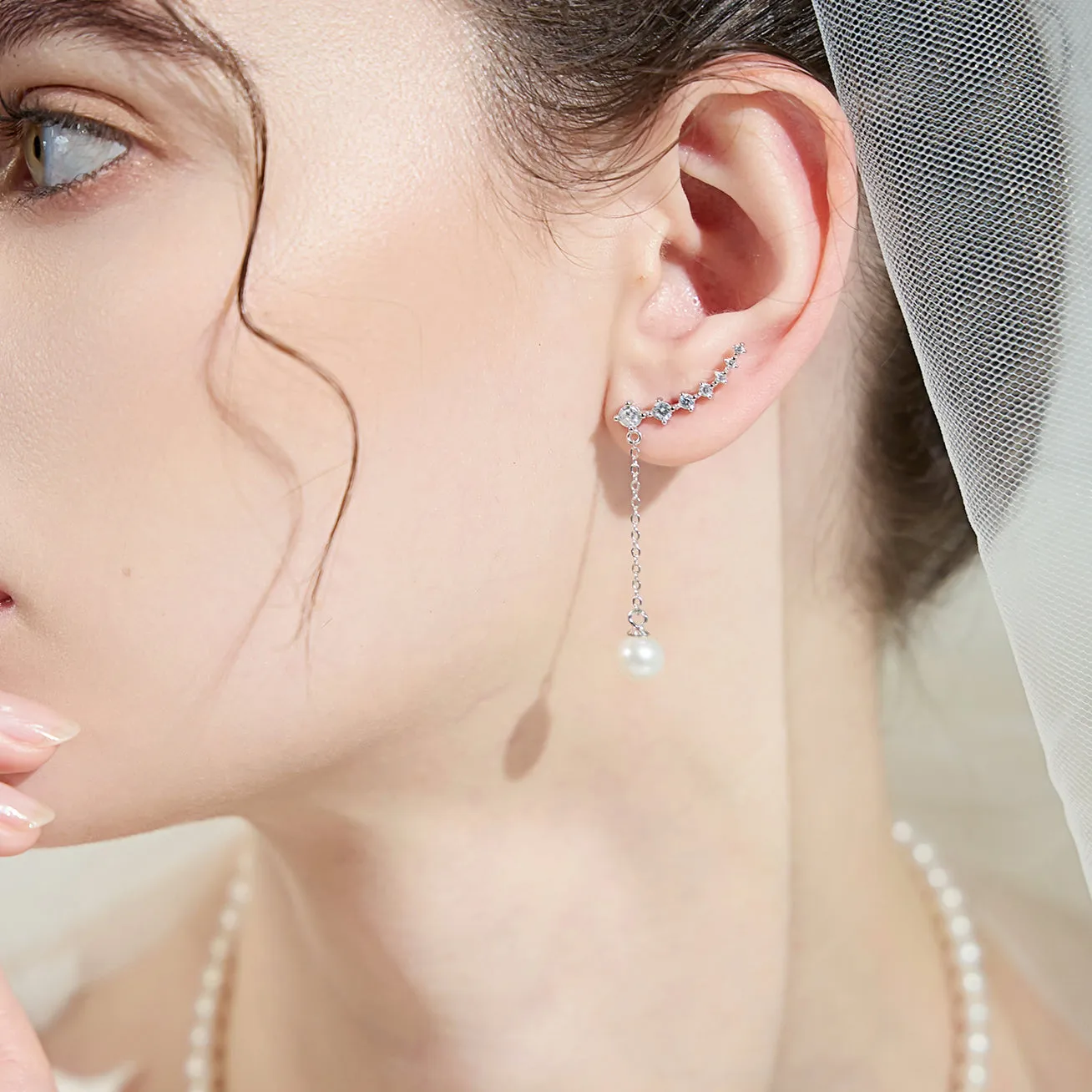 Elegant Freshwater Pearl Earrings WE00048
