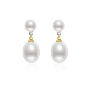 Elegant Freshwater Pearl Earrings WE00560