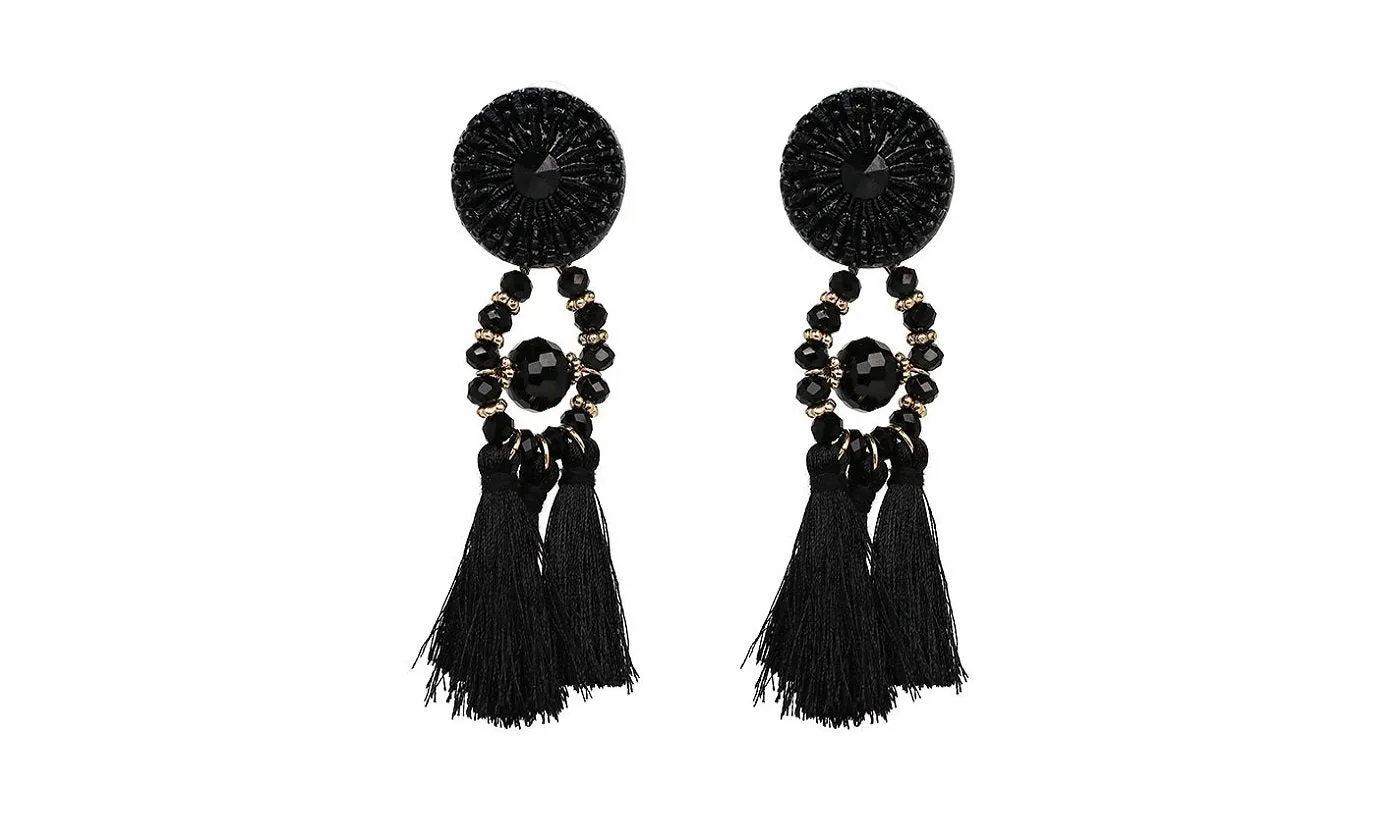 Elegant Long Tassel Beads Earrings For Women