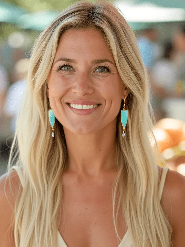 Elegant Mint Green Amazonite Earrings: Boho Chic Gemstone Earrings With Labradorite Stones