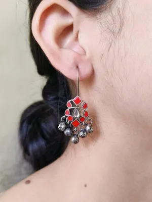 Elegant Oxidised Ghungroo Earrings| Sarichka