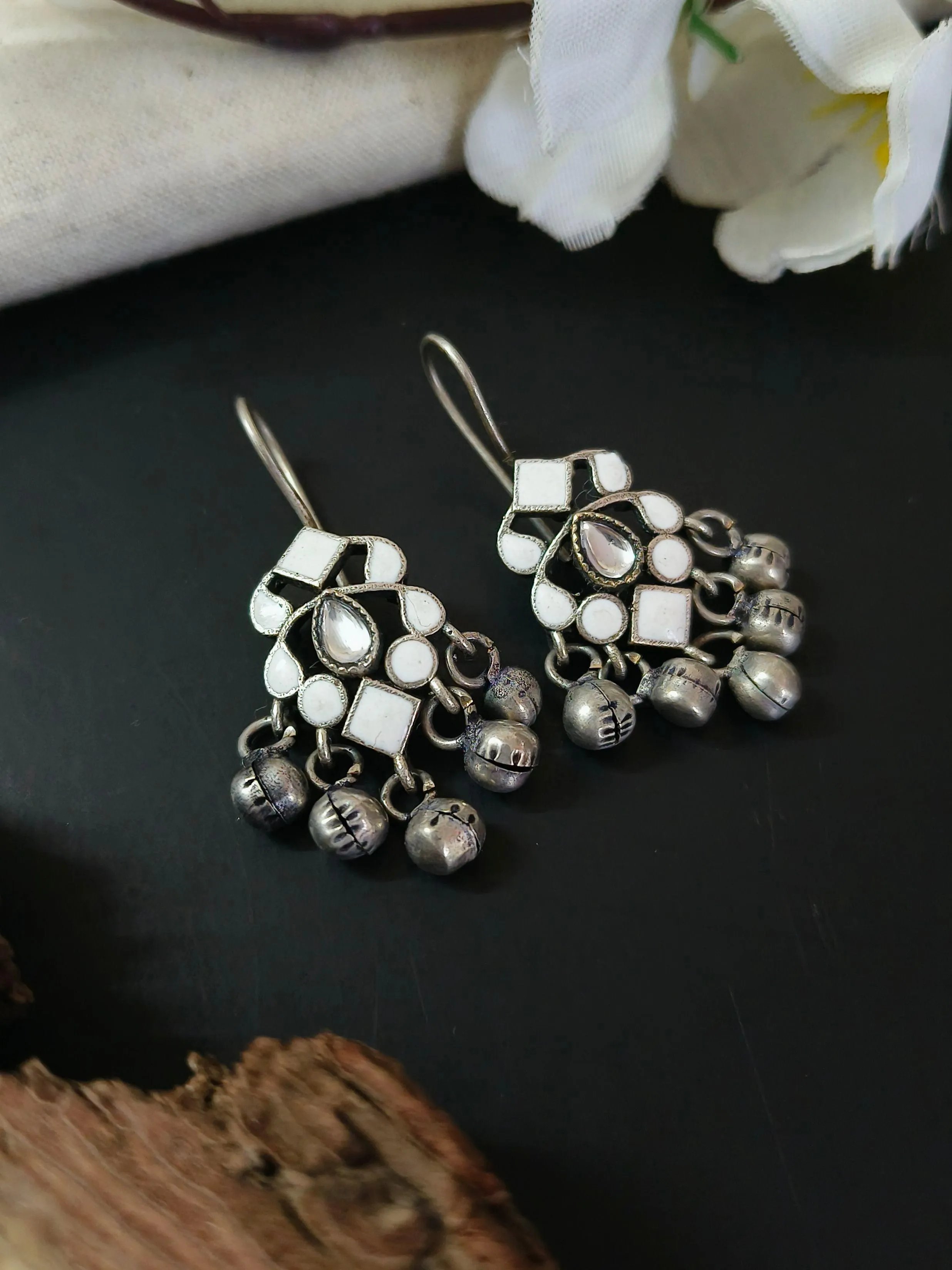 Elegant Oxidised Ghungroo Earrings| Sarichka