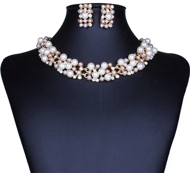 Elegant Pearl Jewelry Set