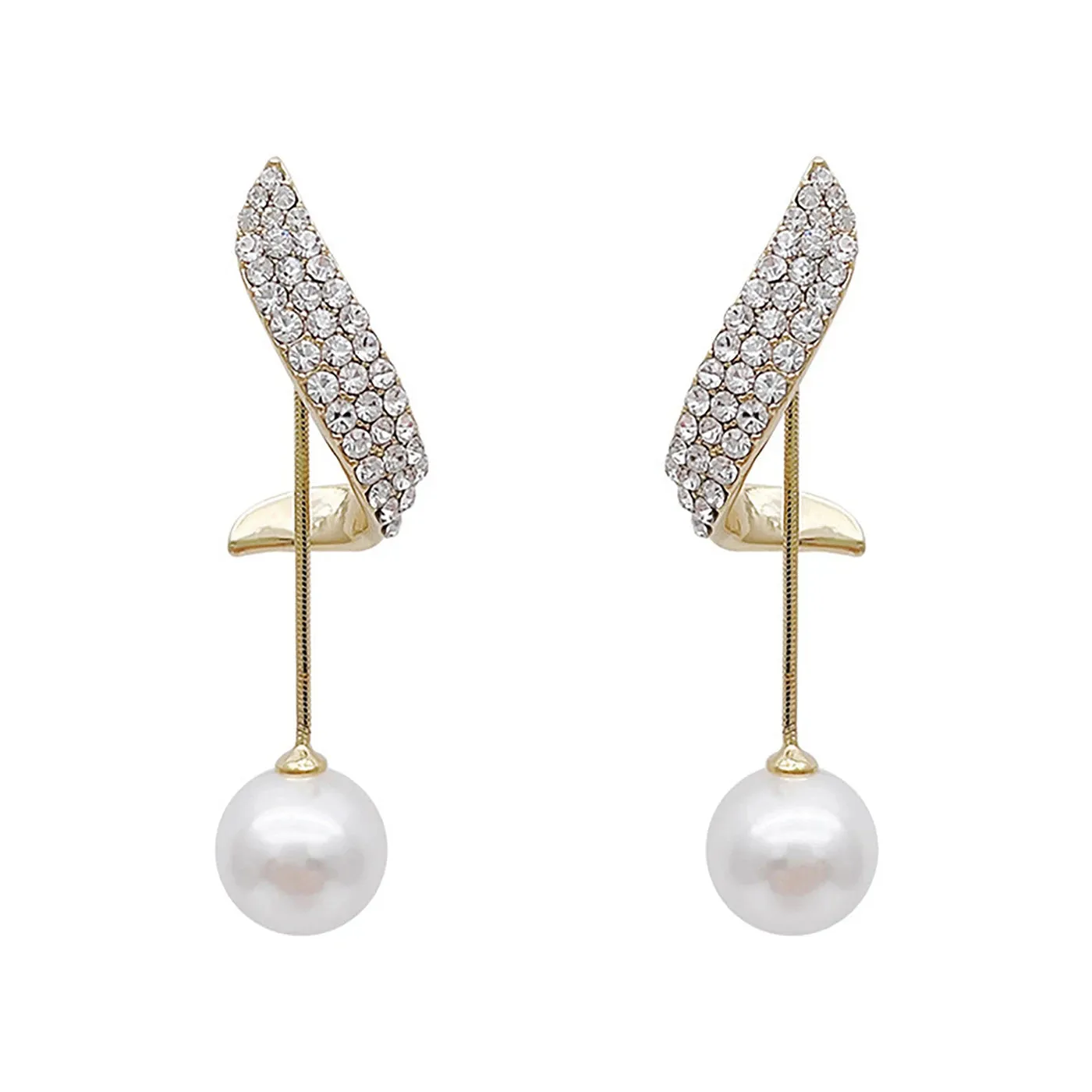 Elegant Pearl Tassel Earrings