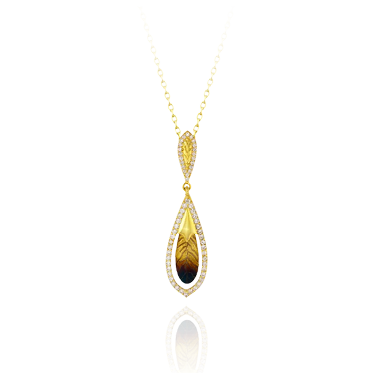 Ember Feather Pendant