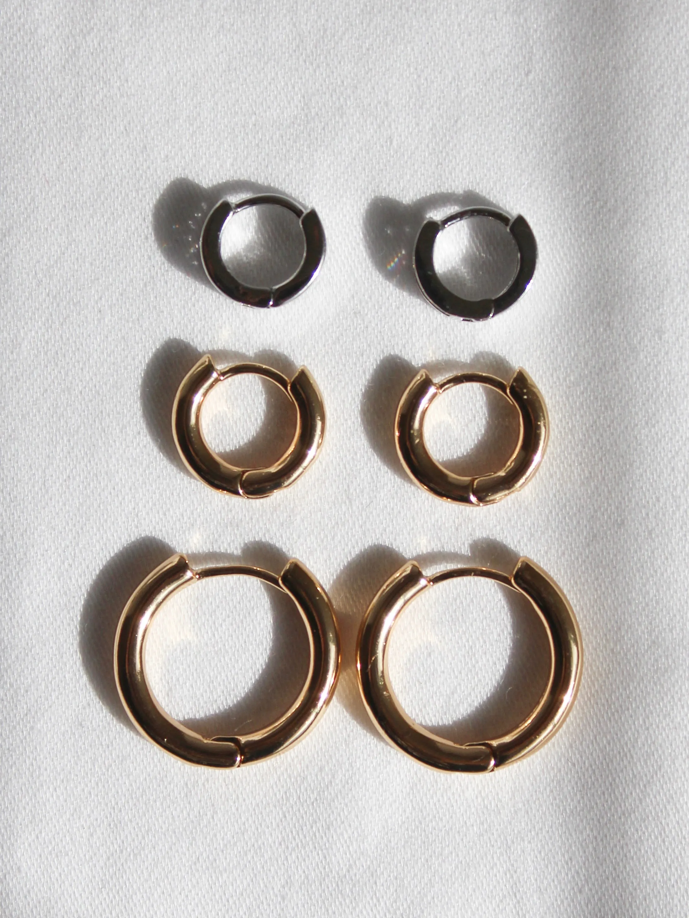 Emma Solid Hoop Earrings