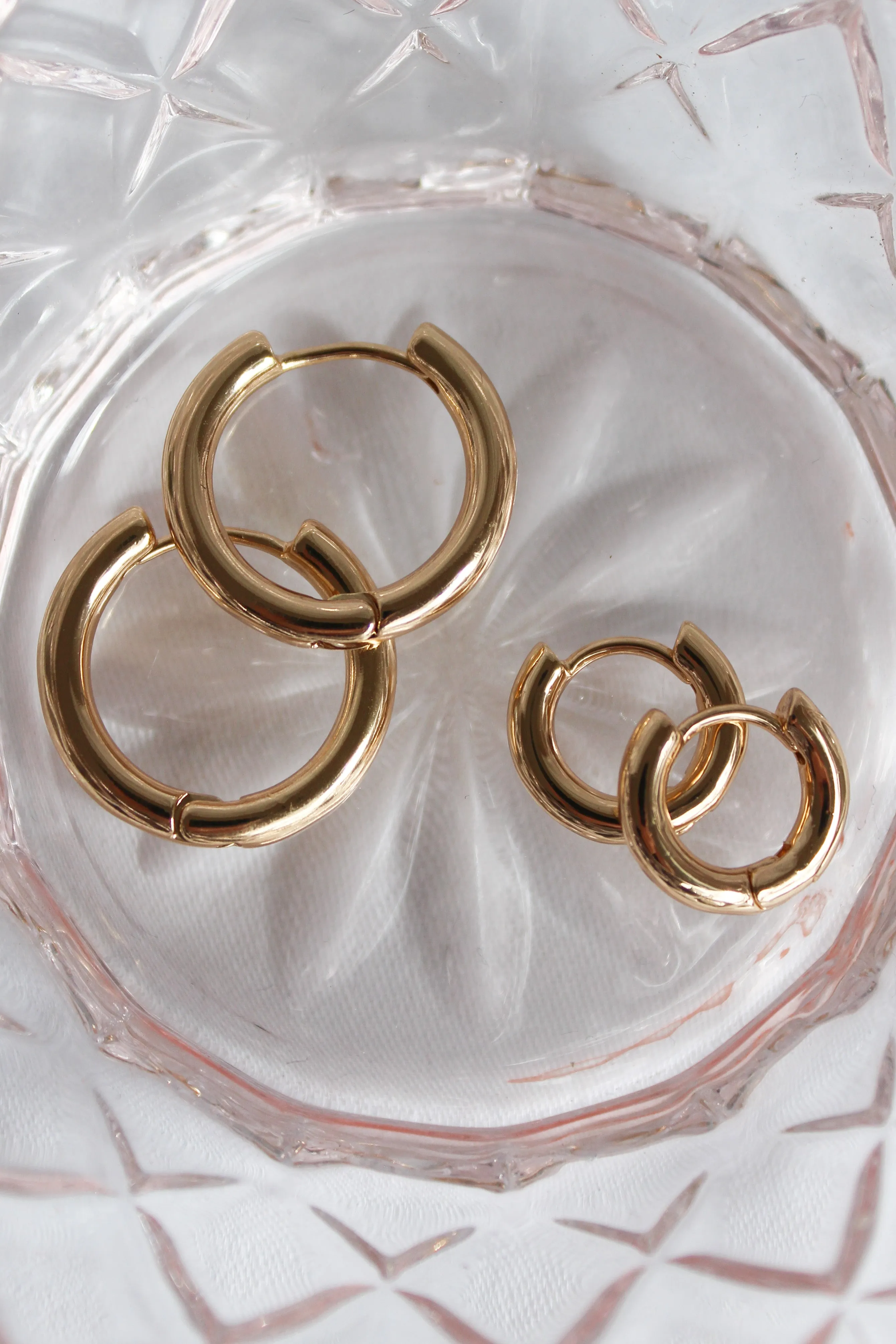 Emma Solid Hoop Earrings