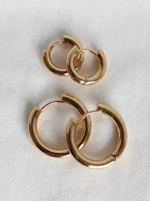 Emma Solid Hoop Earrings