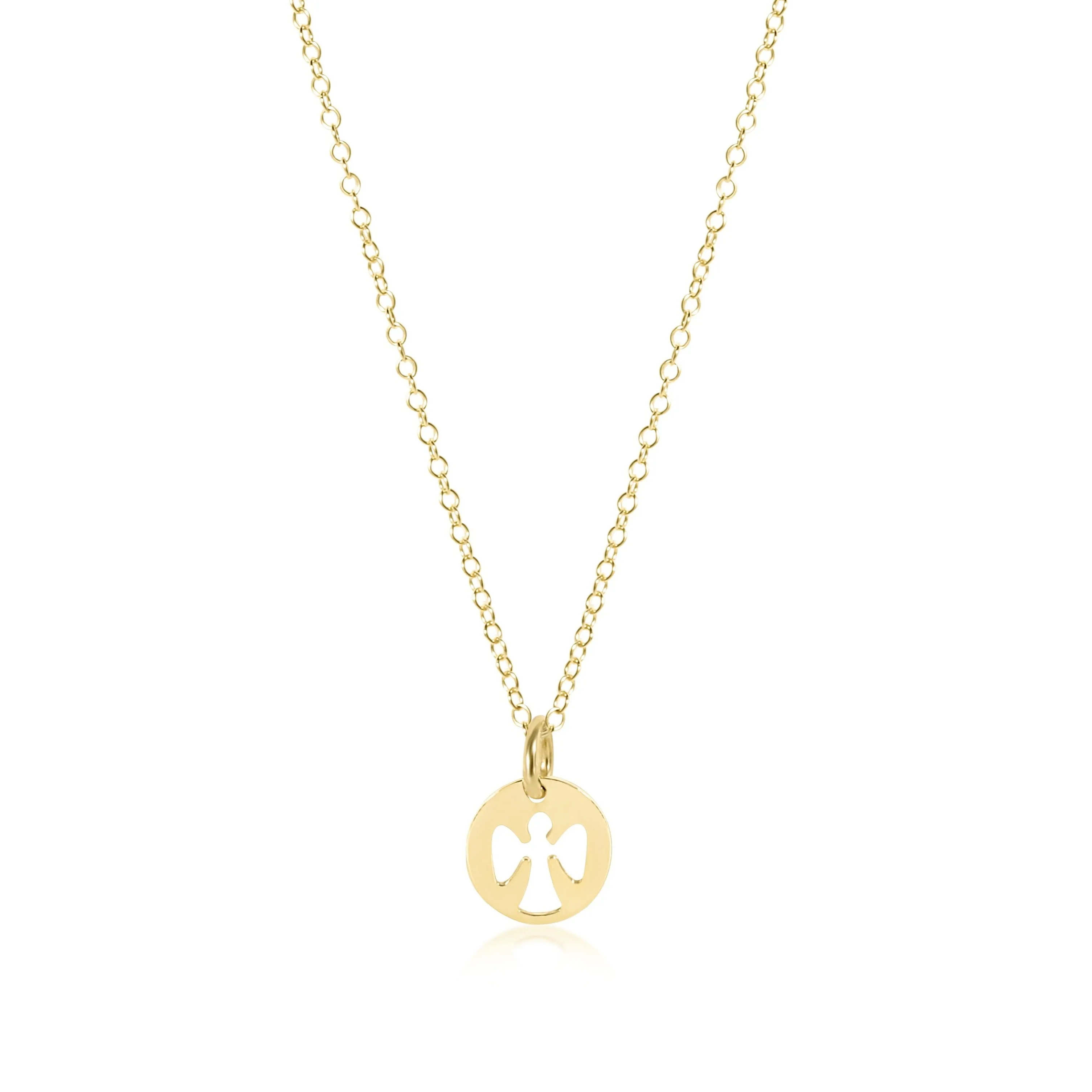 enewton 16" Necklace-Guardian Angel Small Disc