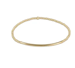 ENewton Classic 2mm Bliss Bar Gold Bracelet