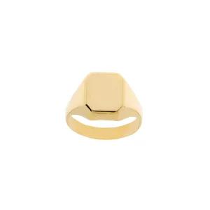 Engravable Rectangle Signet Ring
