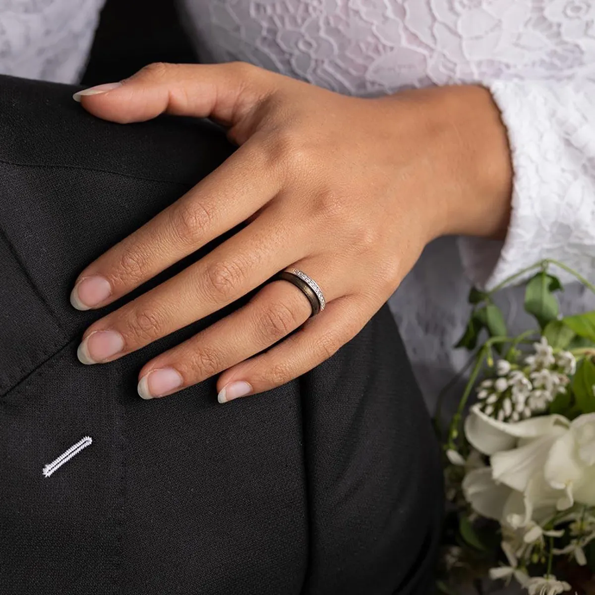 Enso Rings Halo Elements Series Silicone Ring - Platinum