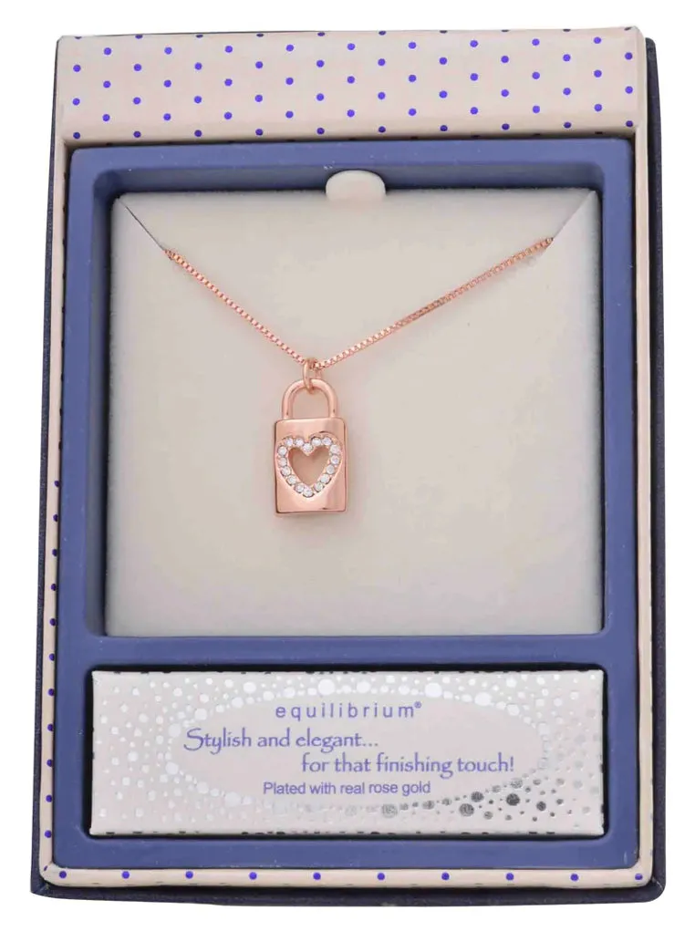 Equilibrium -  Love Lock Necklace - 3 colours available