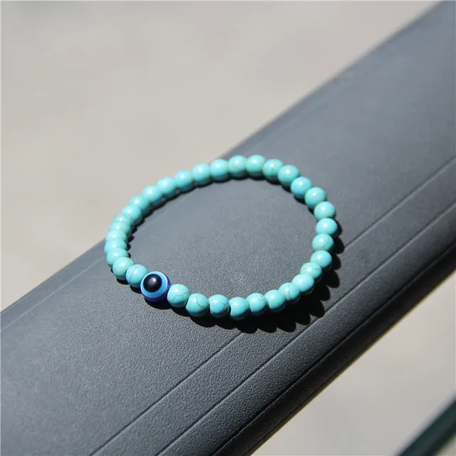 Evil Eye Beads Stone Bracelet For Men Fashion Jewelry- Buddha Health Balance Yoga Reiki