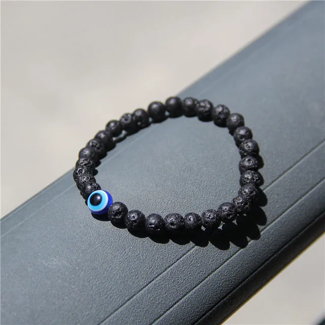Evil Eye Beads Stone Bracelet For Men Fashion Jewelry- Buddha Health Balance Yoga Reiki
