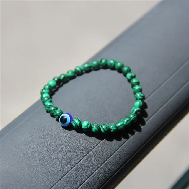 Evil Eye Beads Stone Bracelet For Men Fashion Jewelry- Buddha Health Balance Yoga Reiki