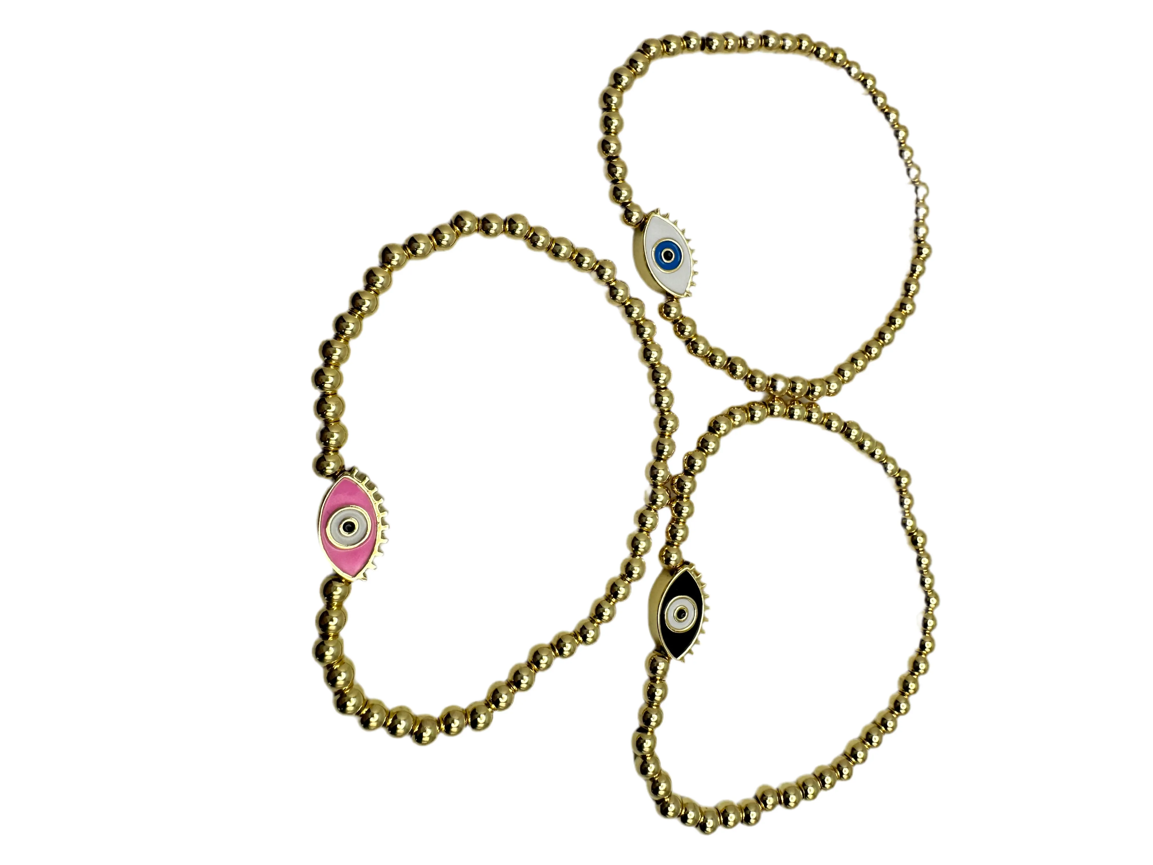 Eye Lash Beaded Bracelet